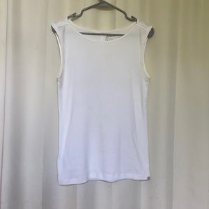 Eddie Bauer white tank top size small